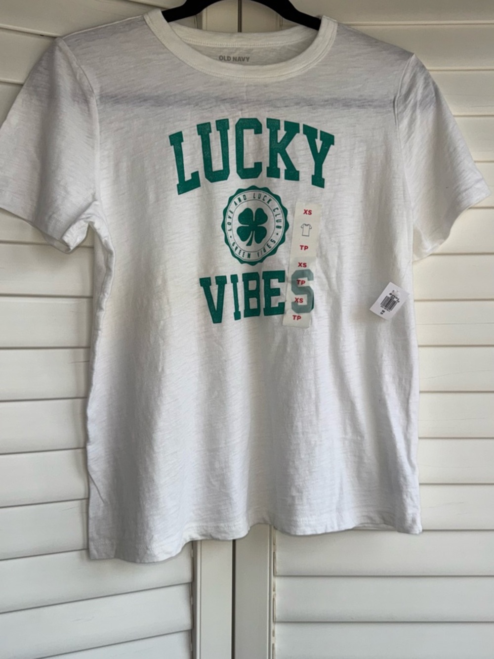 Old Navy White Crewneck Tee